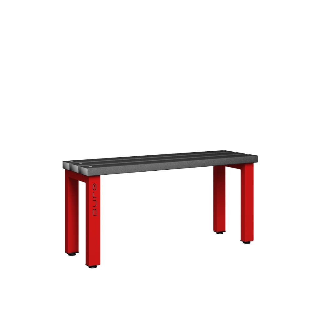 Single Sided Bench 1000mm with Polymer Slats