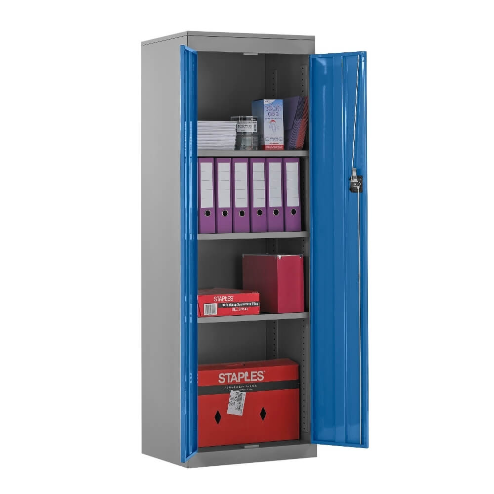 Slimline Cupboard with Silver Body