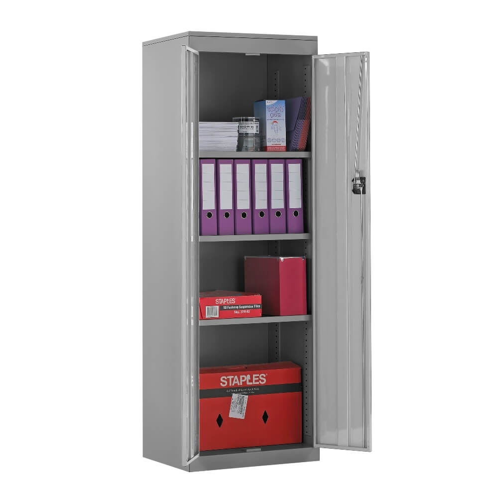 Slimline Cupboard with Silver Body