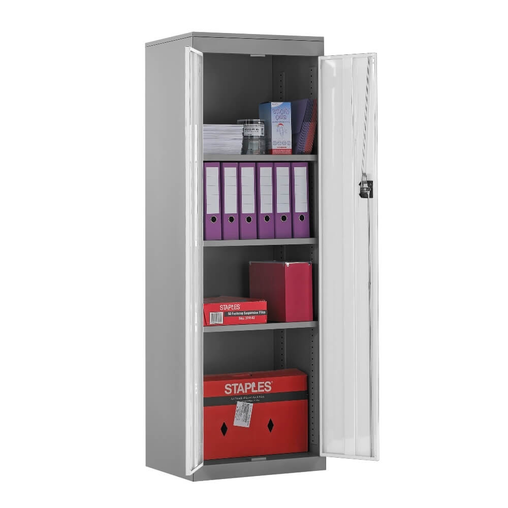 Slimline Cupboard with Silver Body