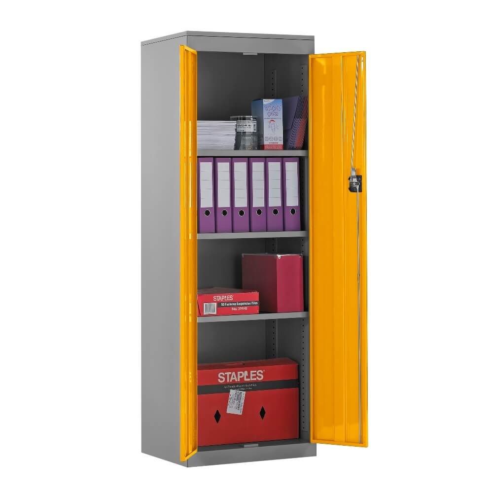 Slimline Cupboard with Silver Body