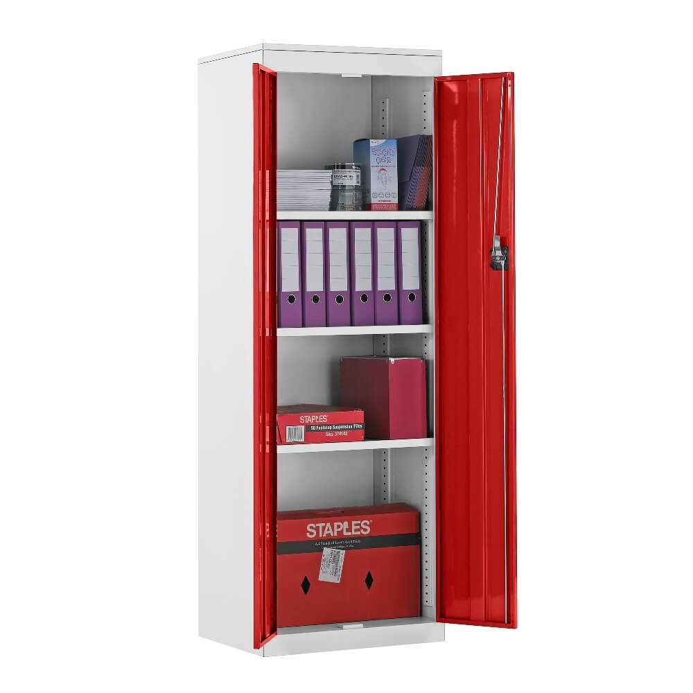 Slimline Cupboard with White Body