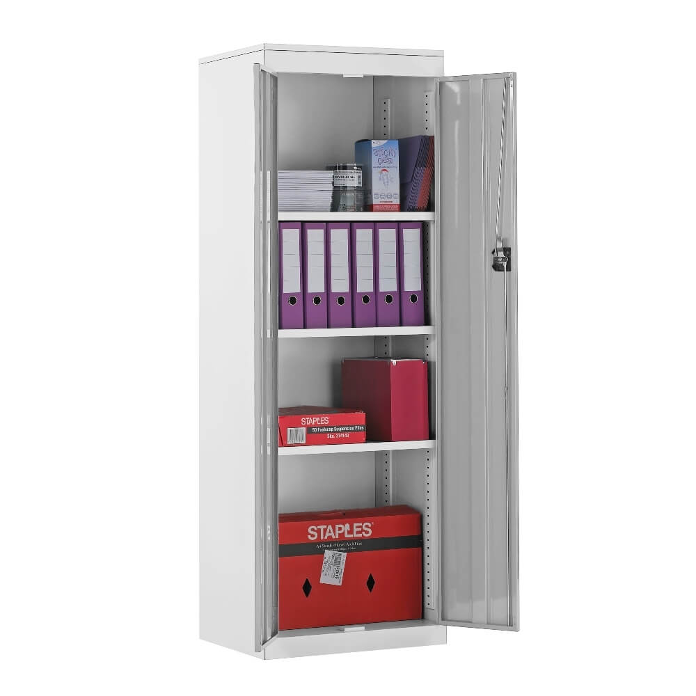 Slimline Cupboard with White Body
