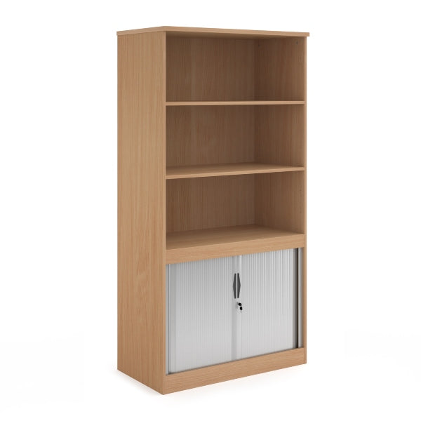 Systems Combi Unit with Tambour and Open Top 2 Shelves