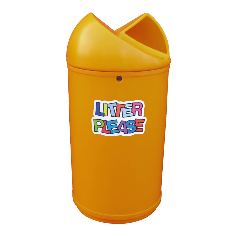 Twist Litter Bin With Litter Please Graphics