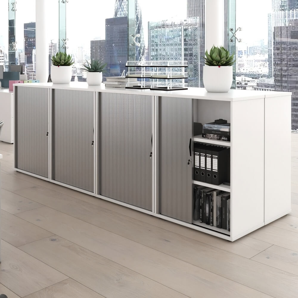 Universal Tambour Wooden Cupboards