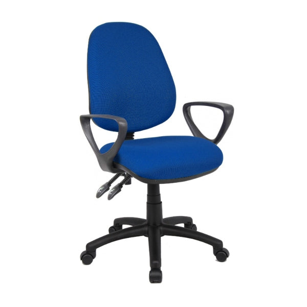 Vantage 100 Fabric Operators Chair with Fixed Arms