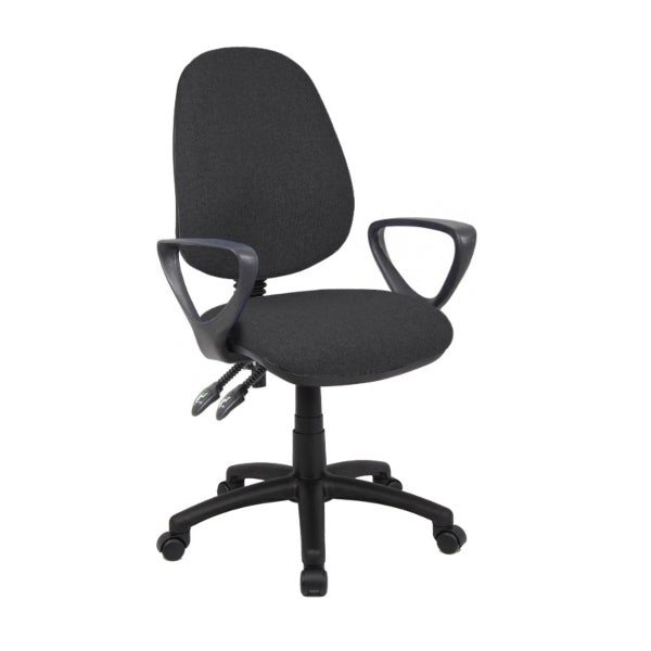 Vantage 100 Fabric Operators Chair with Fixed Arms