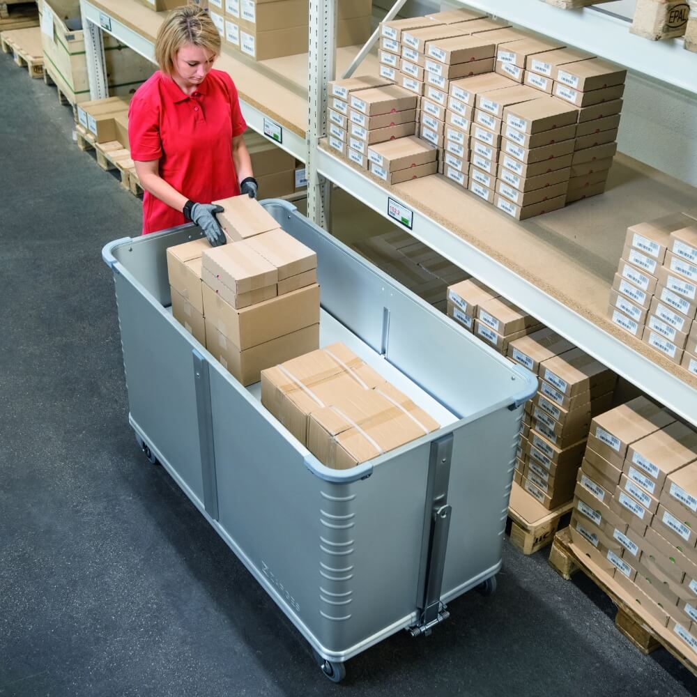 W162 Spring Loaded Aluminium Trolley