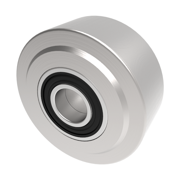 Solid Machined Steel 100mm Ball Bearing Wheel 2500kg Load