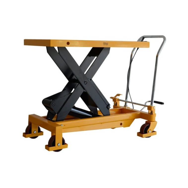 Warrior Eco Mobile Scissor Lift Table 1000kg