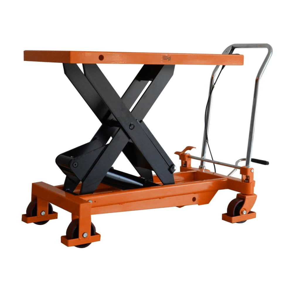Warrior Eco Mobile Scissor Lift Table 1000kg