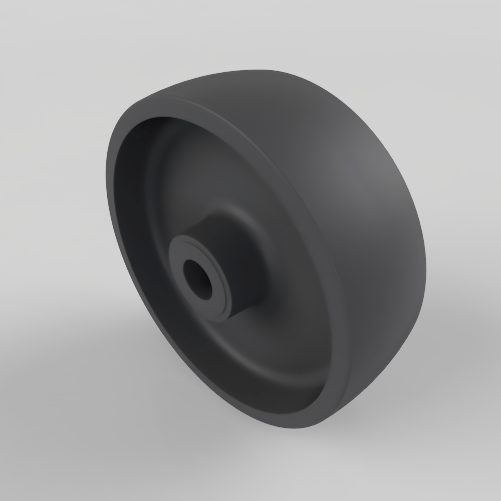 Thermoplastic 125mm Plain Bearing Wheel 300kg Load