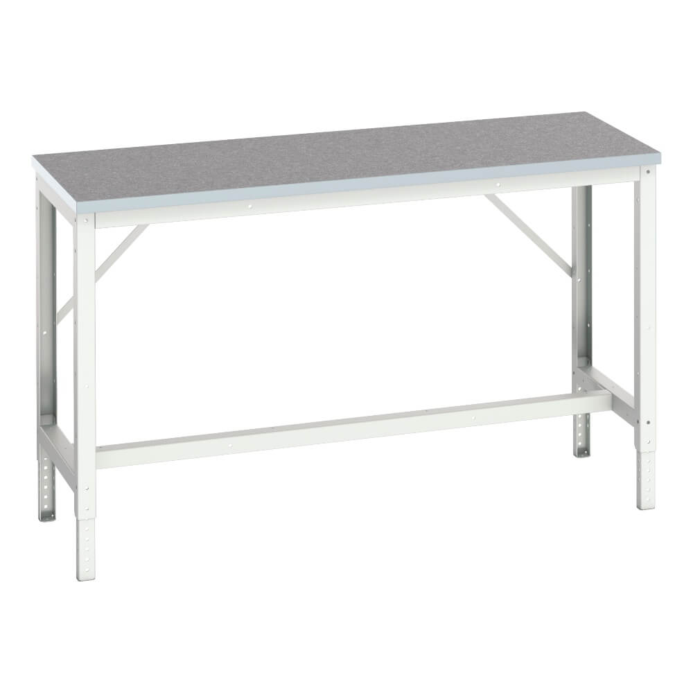 Verso Height Adjustable Workbench with Lino Worktop