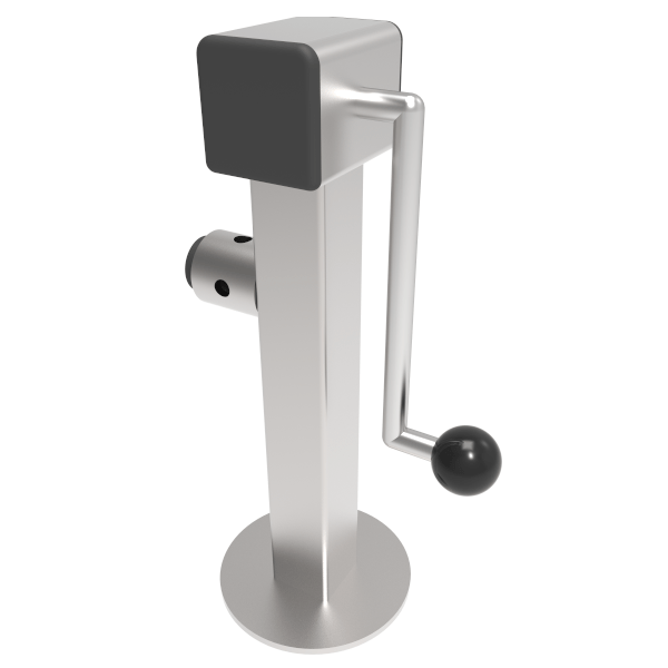 Zinc Plated Side Winding Parking/Lifting Jack with Round Fixing Tube. 1000kg Load