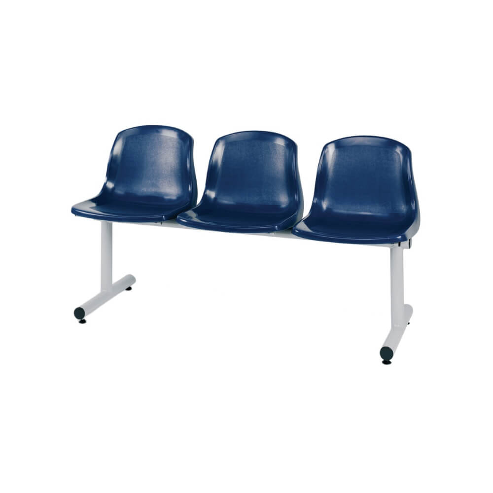 BM10 Beam Seating 4 Seater with Polypropylene Seats