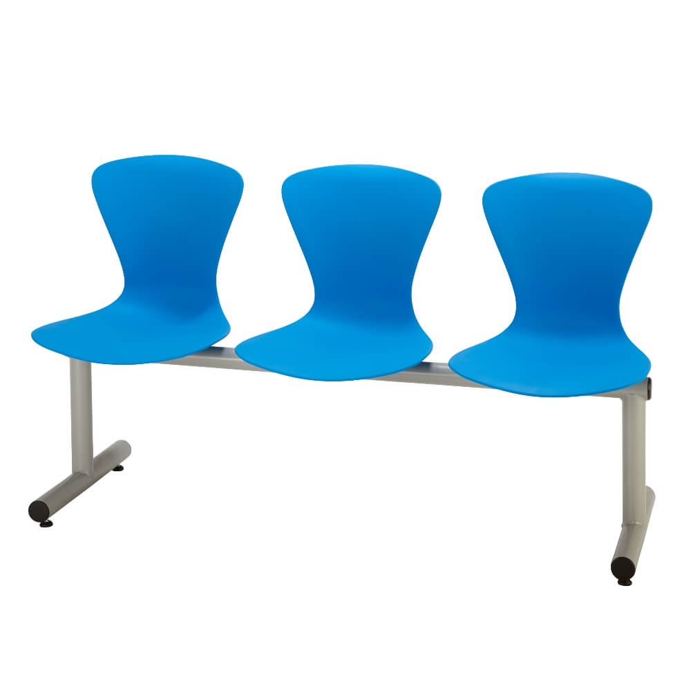 BM80 Beam Seating 4 Seater with Polypropylene Seats