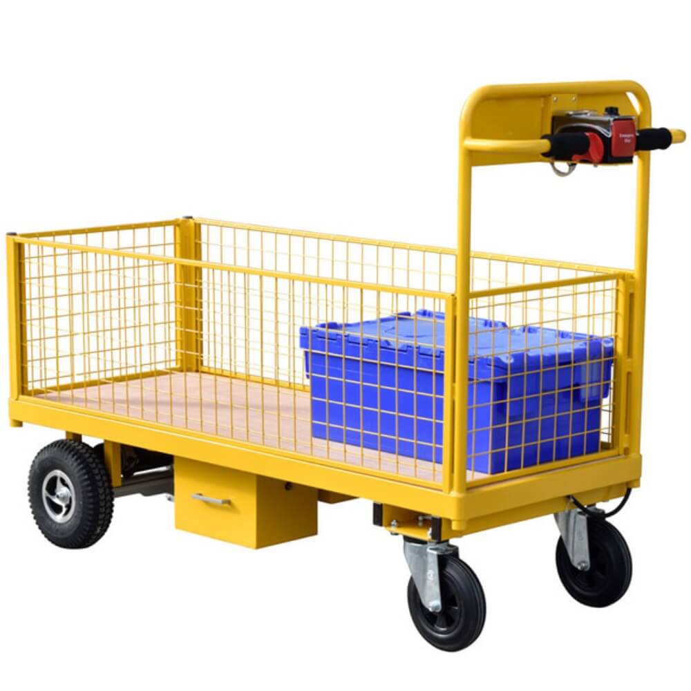 Power Platform Truck With Removable Mesh Sides