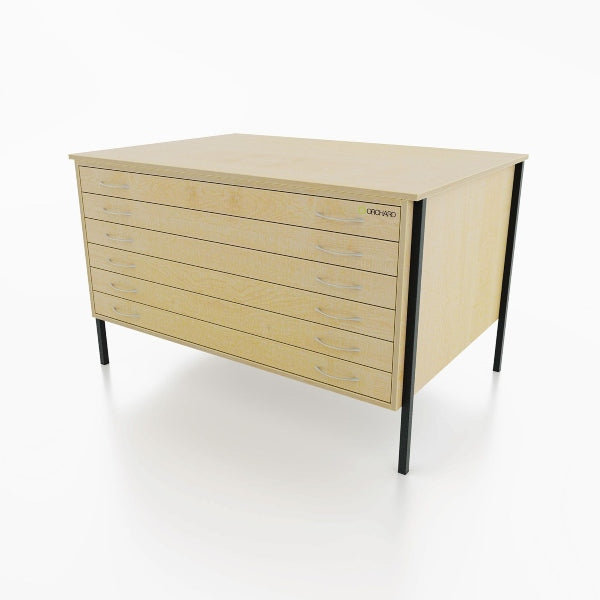 Heath A0 6 Drawer Plan Chest MAPLE