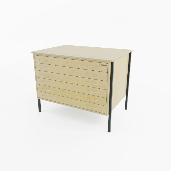 Heath A1 6 Drawer Plan Chest MAPLE