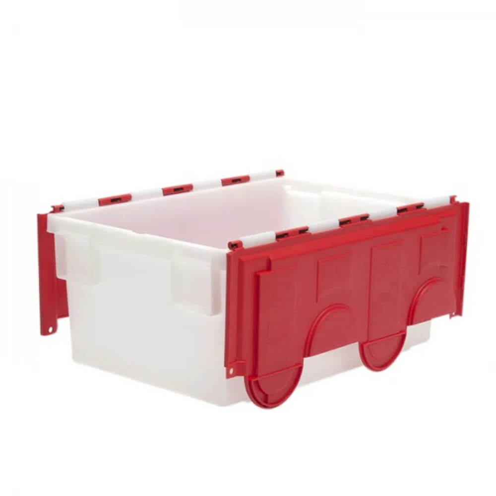 Attached Lid Container 49.5 Litre - Natural Base with Coloured Lid