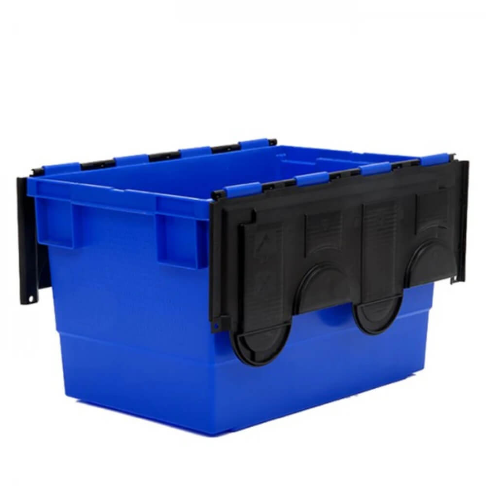 Attached Lid Container 68 Litre - Coloured Base with Coloured Lid