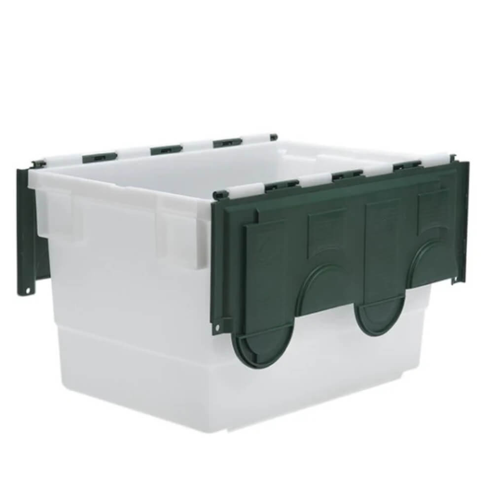 Attached Lid Container 68 Litre - Natural Base with Coloured Lid
