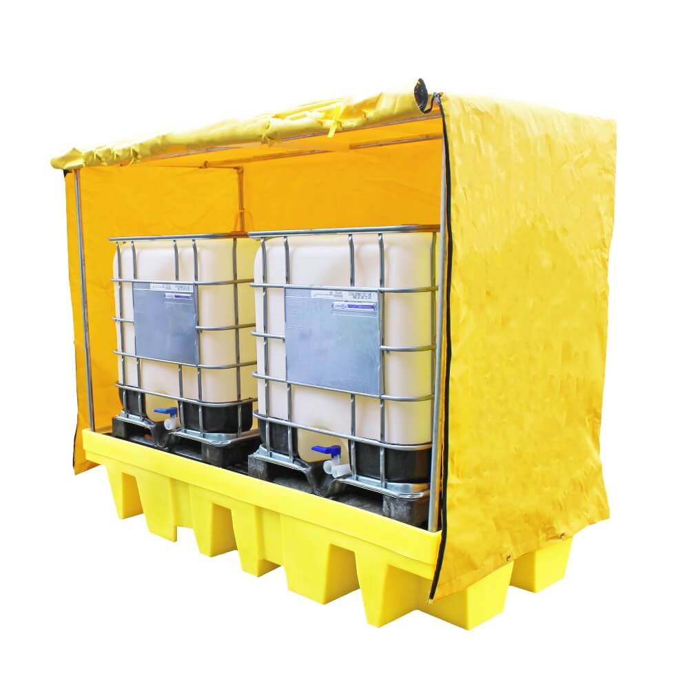 PVC Covered Spill Pallet for 2 IBC