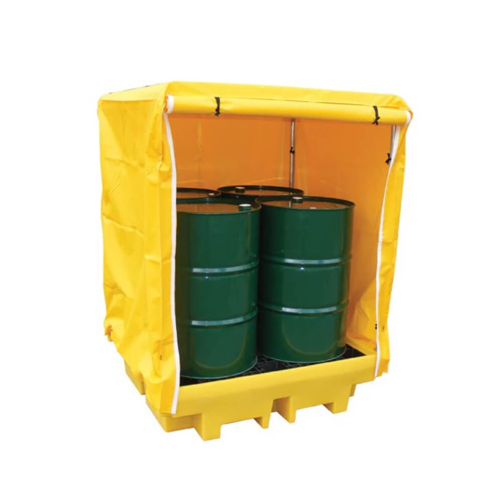 PVC Covered Spill Pallet for 4 Drums