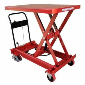 Mobile Scissor Lift Table with Large 1200mm Platform 500kg