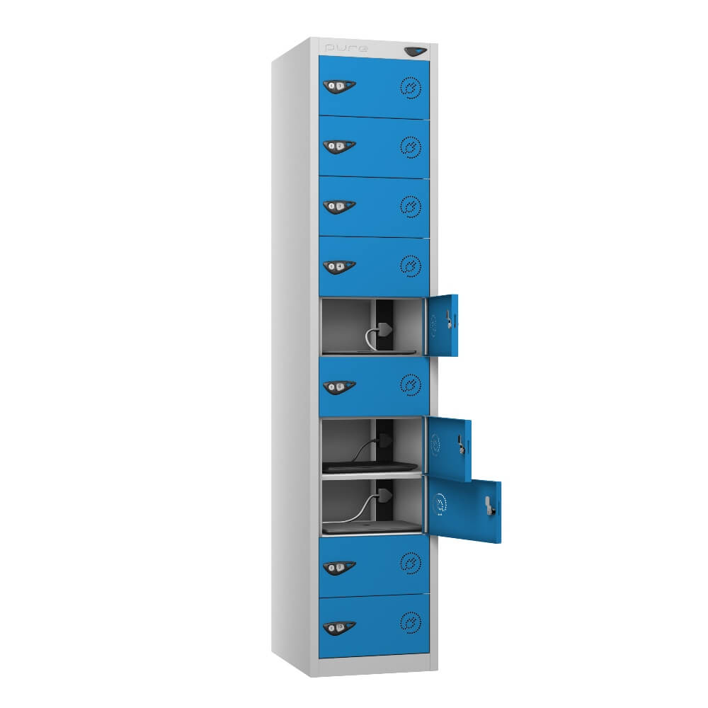10 Compartment Laptop Charging Locker with 10 Door Access