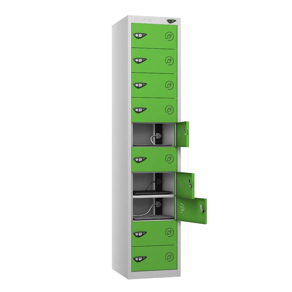 10 Compartment Laptop Charging Locker with 10 Door Access