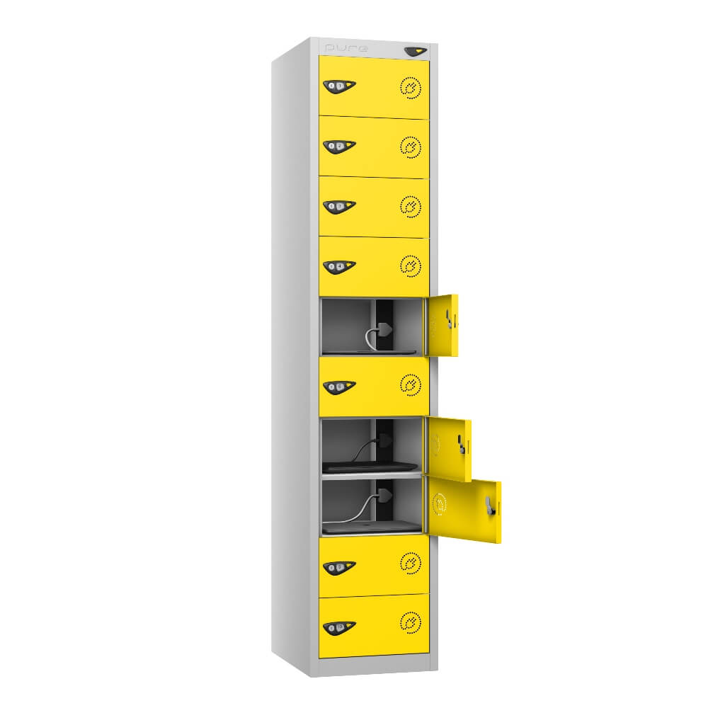10 Compartment Laptop Charging Locker with 10 Door Access