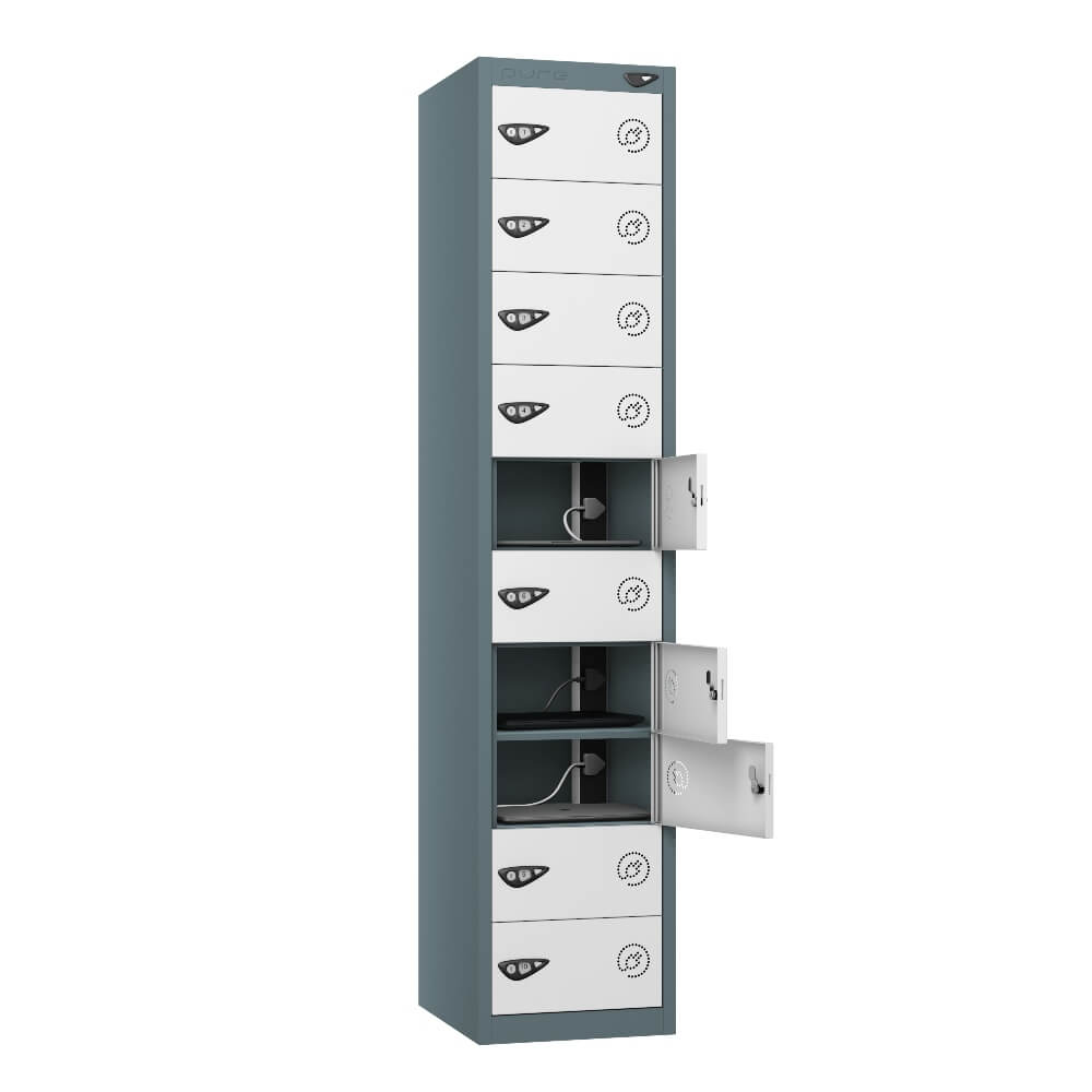 10 Compartment Laptop Charging Locker with 10 Door Access