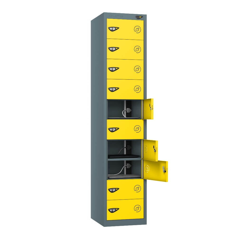 10 Compartment Laptop Charging Locker with 10 Door Access