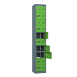 10 Compartment Tablet Charging Locker with 10 Door Access