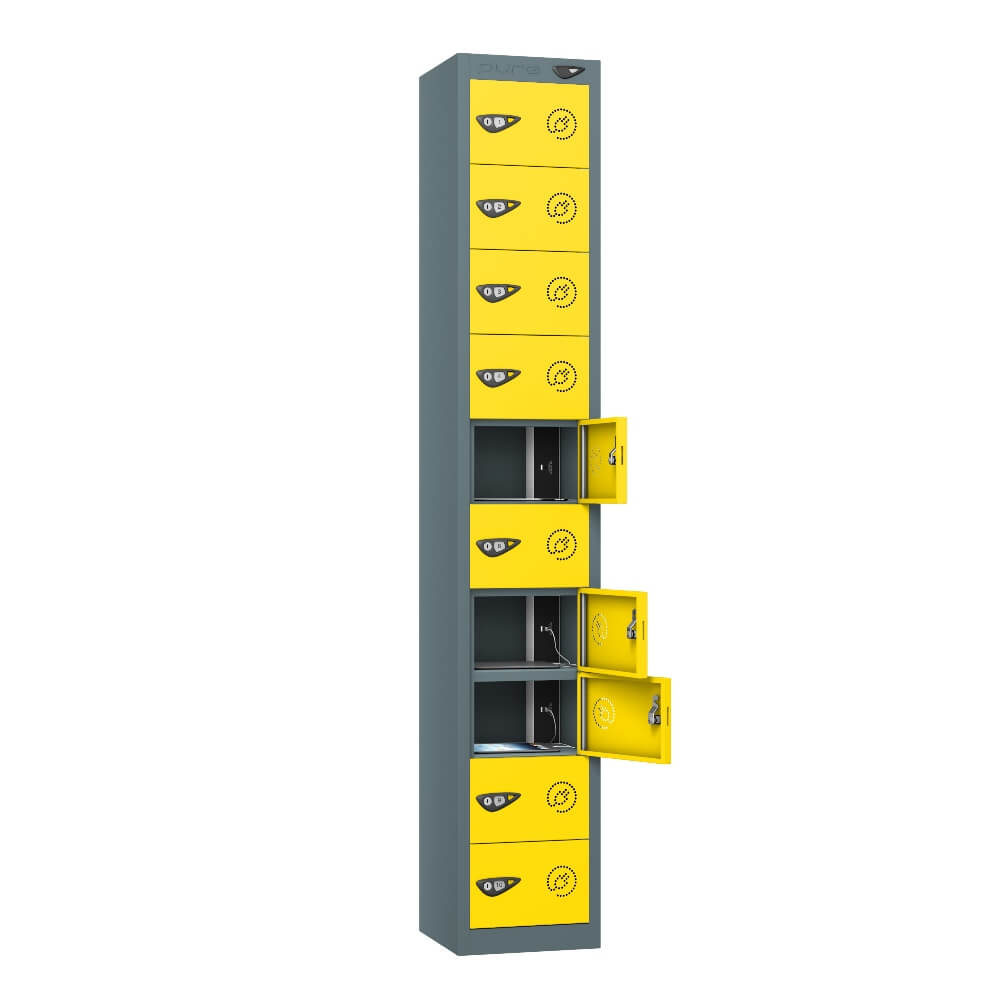 10 Compartment Tablet Charging Locker with 10 Door Access