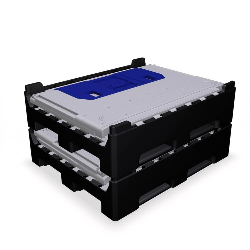 1000 Litre Tall Collapsible Plastic Pallet Box