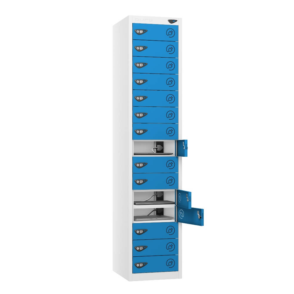 15 Compartment Laptop Charging Locker with 15 Door Access