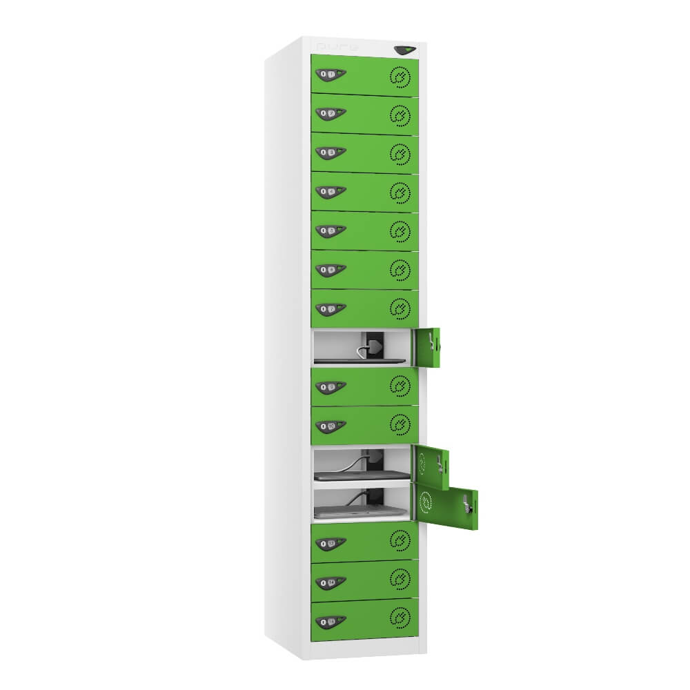 15 Compartment Laptop Charging Locker with 15 Door Access