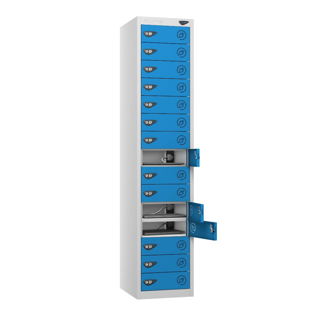 15 Compartment Laptop Charging Locker with 15 Door Access