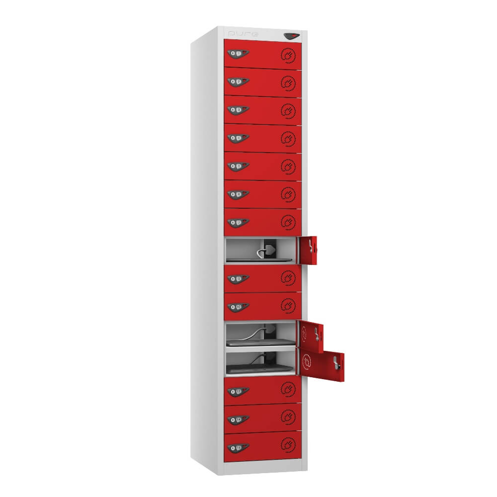 15 Compartment Laptop Charging Locker with 15 Door Access