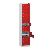 15 Compartment Laptop Charging Locker with 15 Door Access