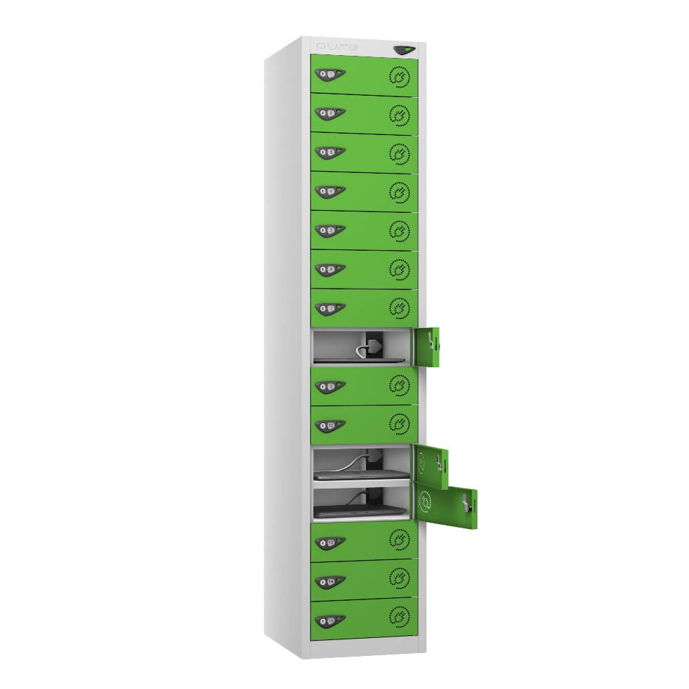 15 Compartment Laptop Charging Locker with 15 Door Access