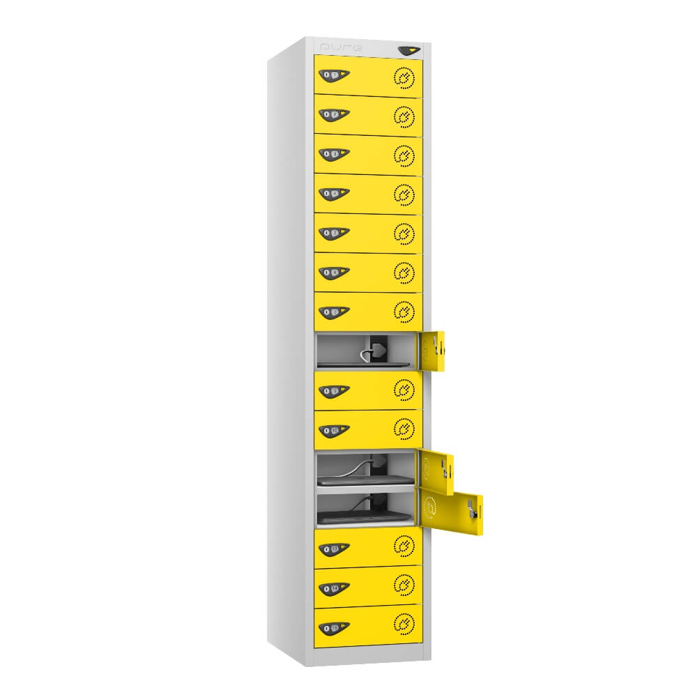 15 Compartment Laptop Charging Locker with 15 Door Access