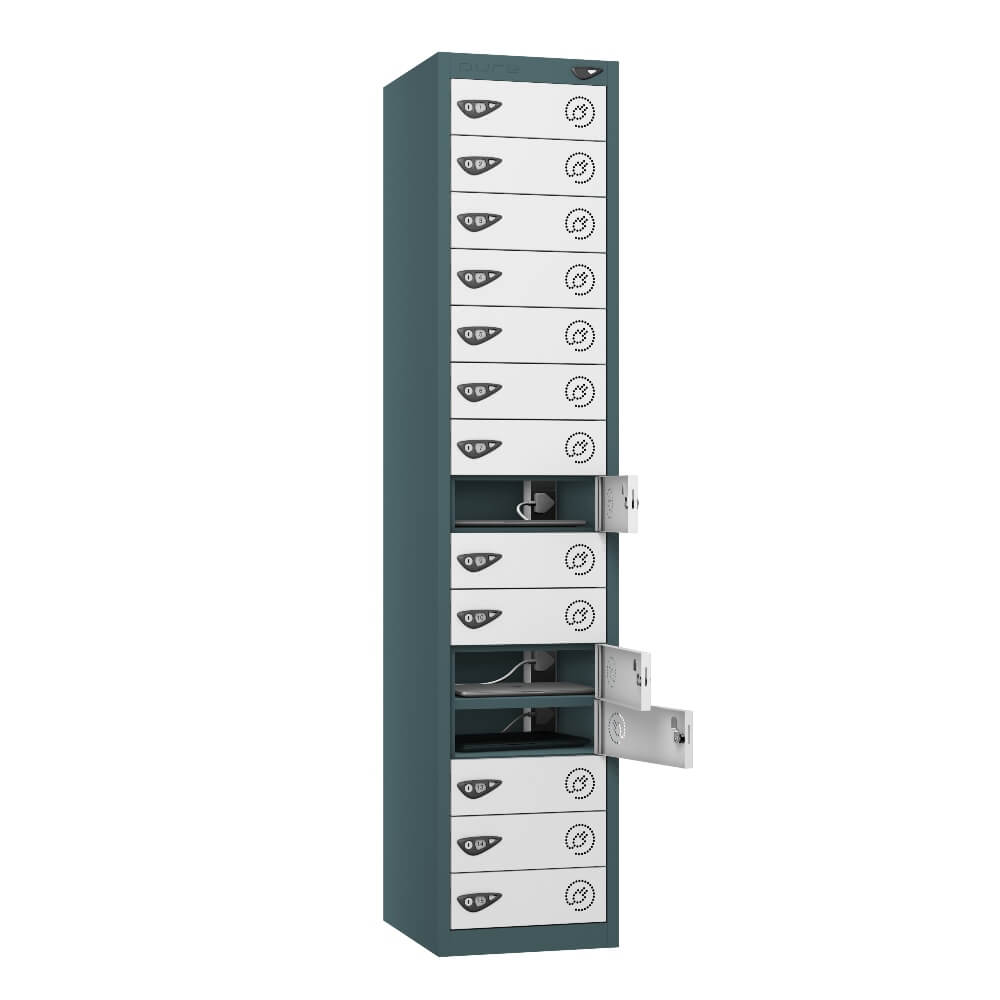 15 Compartment Laptop Charging Locker with 15 Door Access