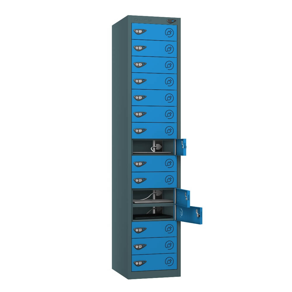 15 Compartment Laptop Charging Locker with 15 Door Access