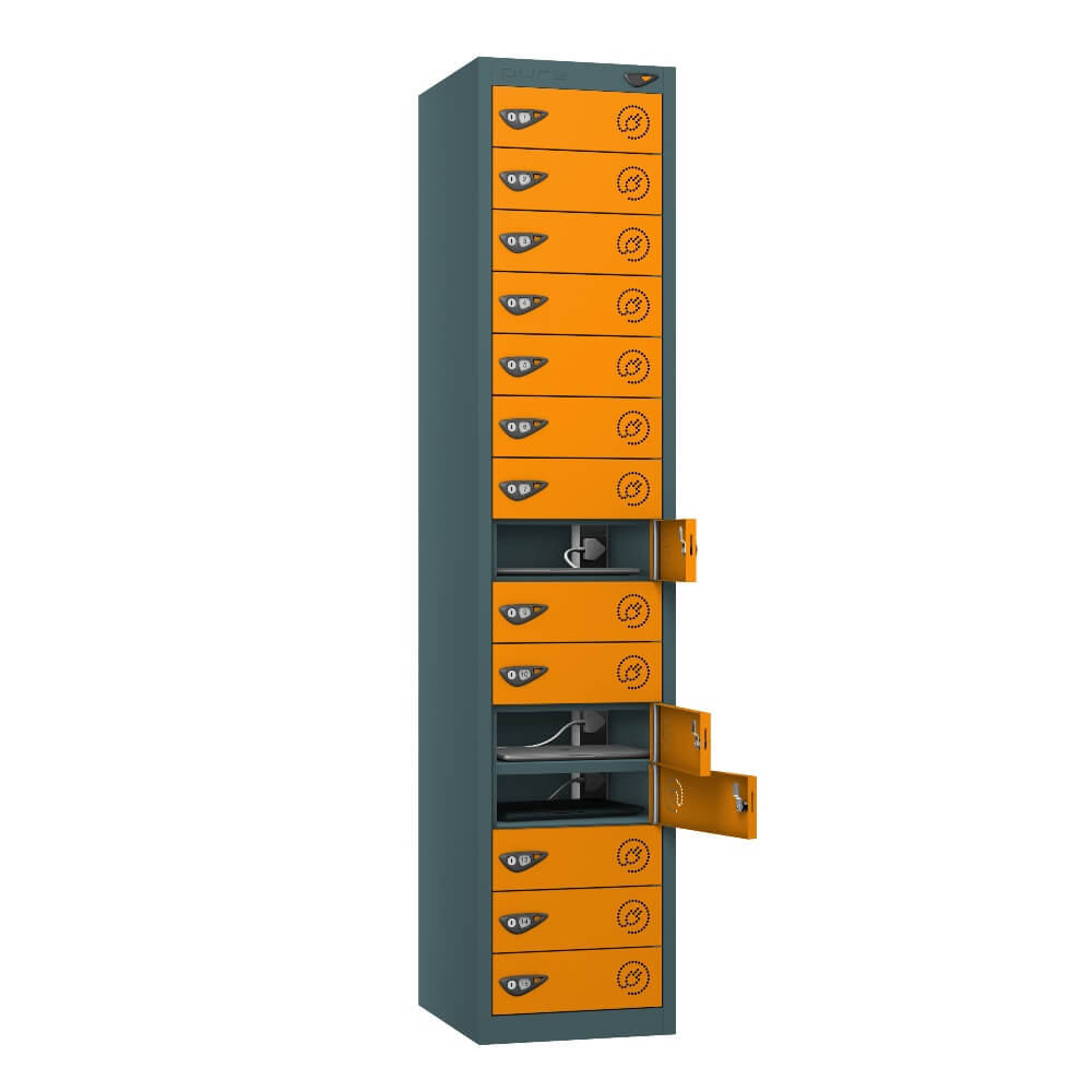 15 Compartment Laptop Charging Locker with 15 Door Access