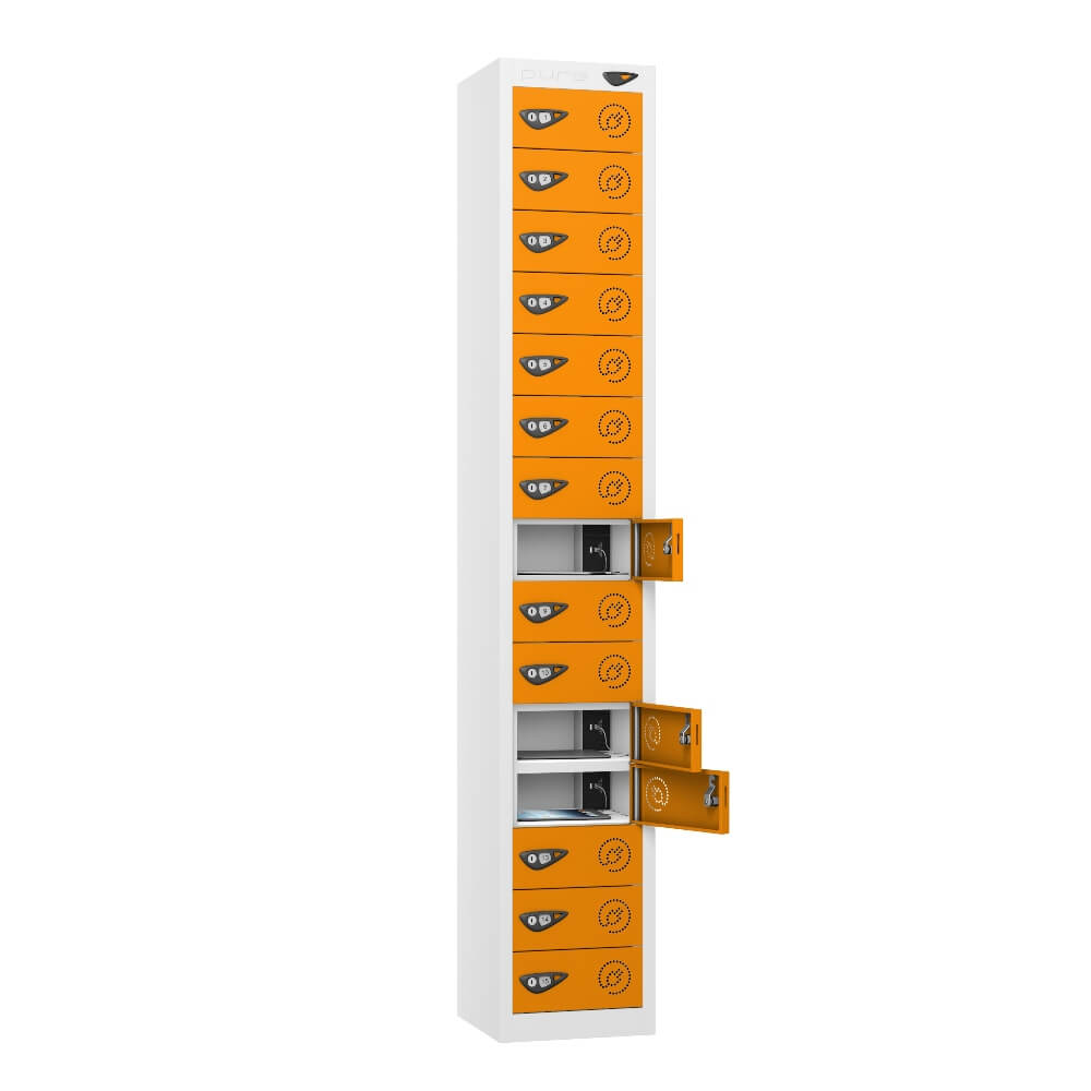 15 Compartment Tablet Charging Locker with 15 Door Access