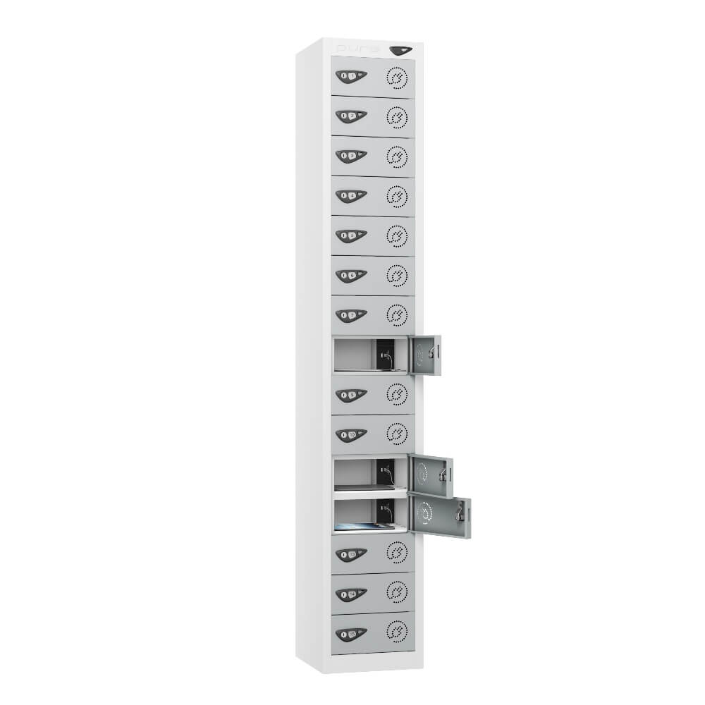 15 Compartment Tablet Charging Locker with 15 Door Access